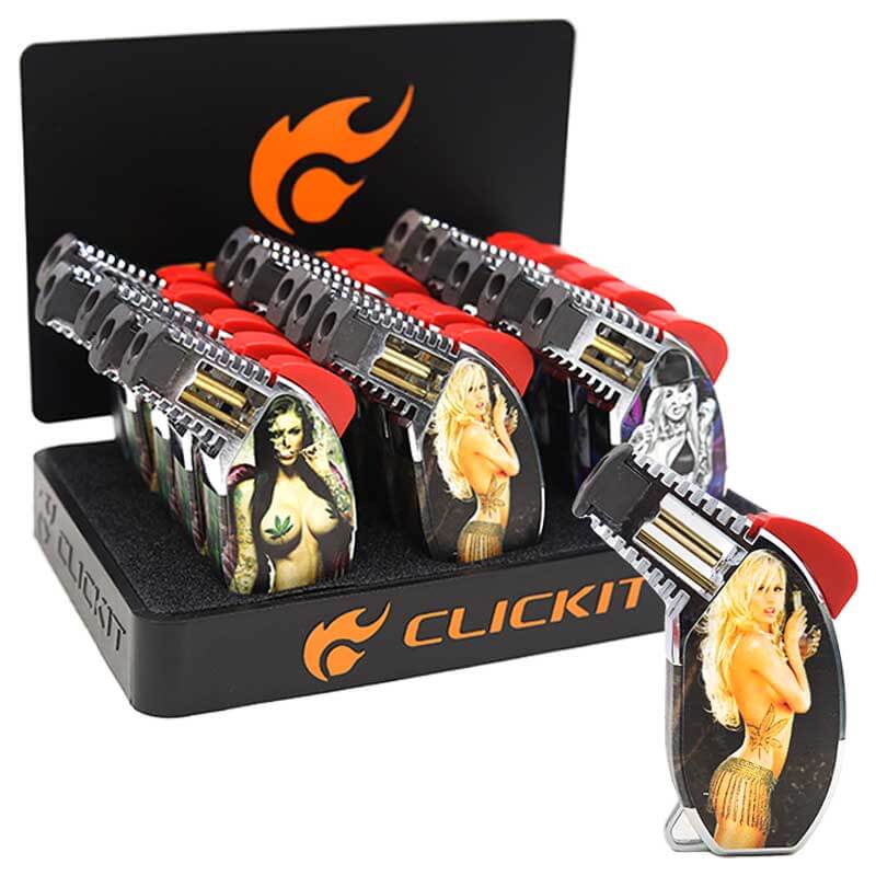 Clickit Woman Poses Torch Lighters (GT-016C) | 15 Count Display product image